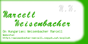 marcell weisenbacher business card